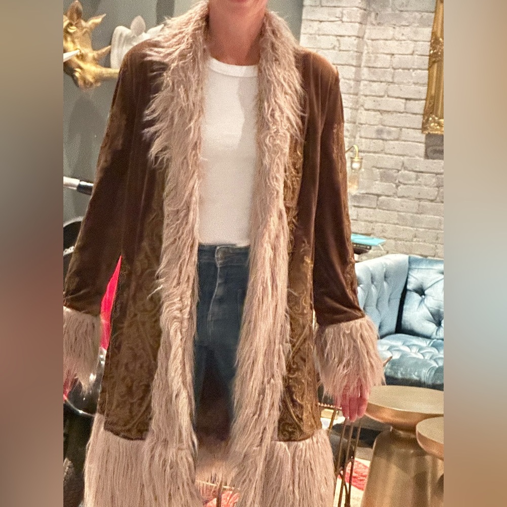 Free People Fur Collar Jacket | S | Penny Lane Almost Famous Style